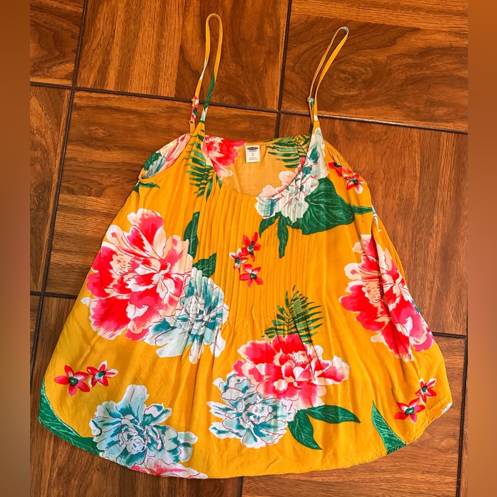 Old Navy Yellow Floral Top
